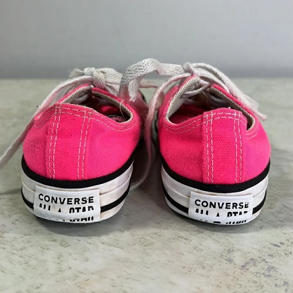 Converse Hot Pink Low Top Sneakers Y12